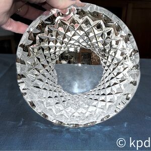 Large 7” 3 lb Waterford Crystal Ashtray